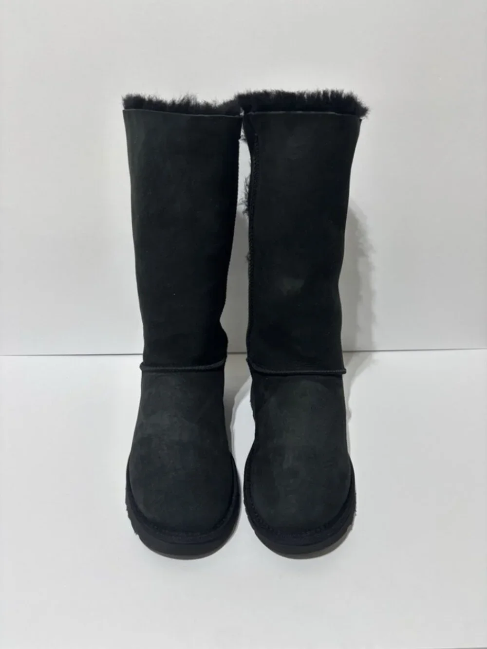 UGG Women’s Bailey Bow Tall II Black Winter Boots, Size 9 M
